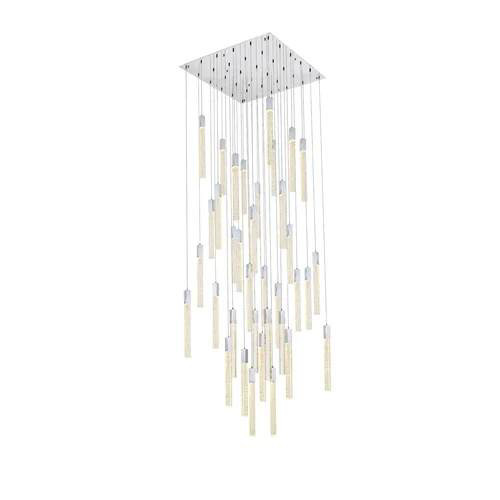 2023 Designer modern crystal pendant lights Luxury duplex building loft villa Staircases LED simple long chandelier