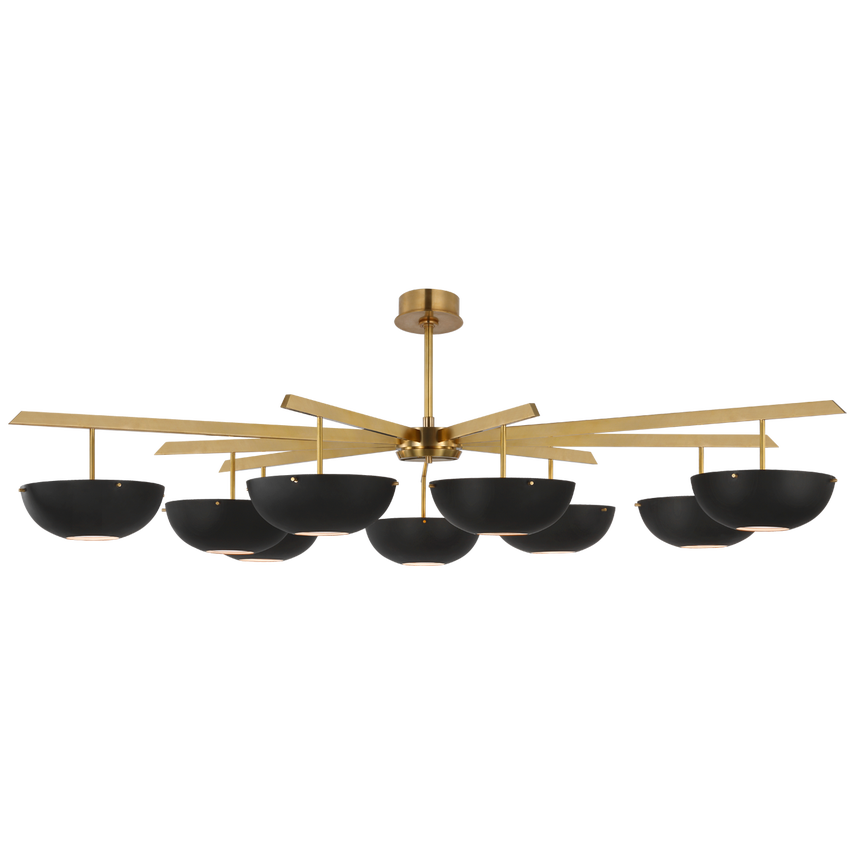 Good quality Italian art minimalist black creative restaurant Villa home decoration unique chandelier ceiling light