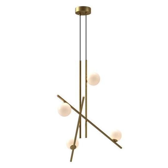 Italian art minimalist irregular hanging led glass chandelier lights for living room dining room villa