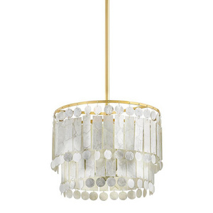 Good quality American retro luxury Gold restaurant Villa Hotel decoration small led pendant light chandelier