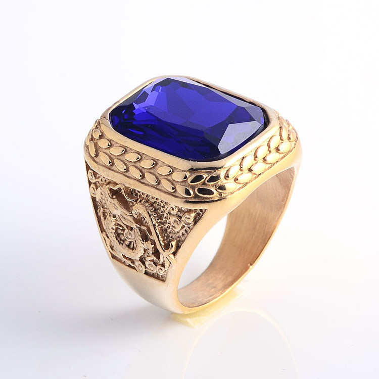 Wholesale Turkish Gold Jewelry Turquoise Gemstone Gold Plated Rings