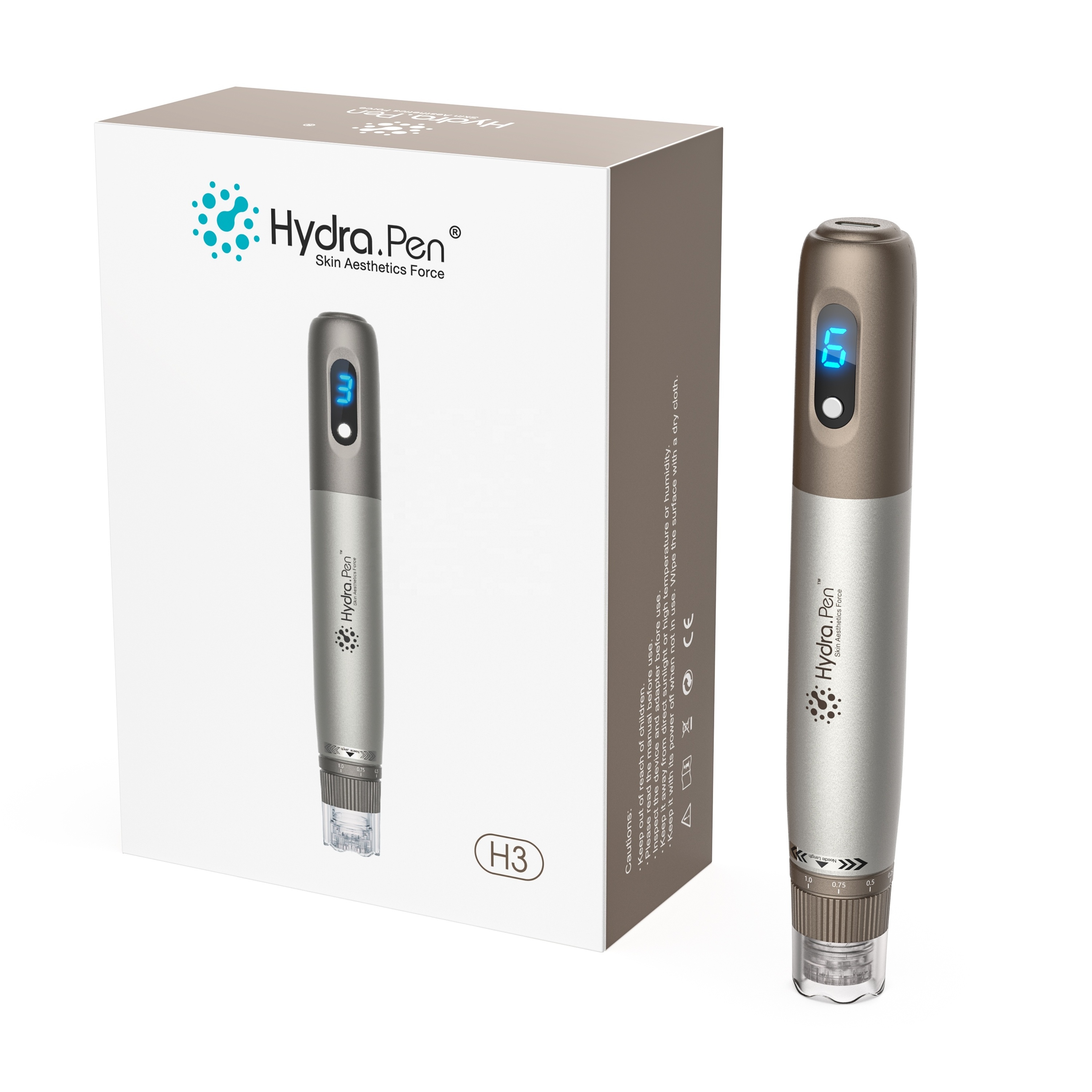 New concept microneedling pen Hydra pen H3 with liquid containable needle cartridge