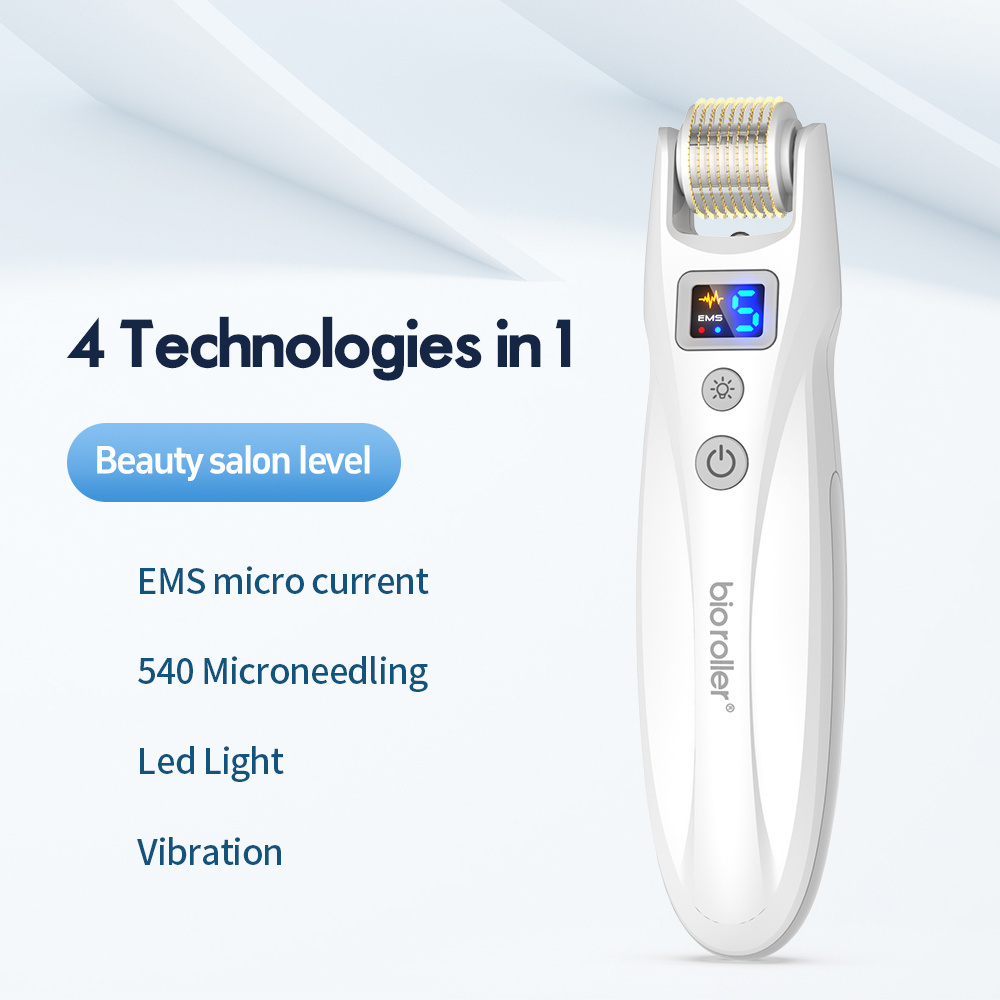 Electrical microneedle pen Bio roller G5 540needlesderma roller for skin care acne treatment titanium needles