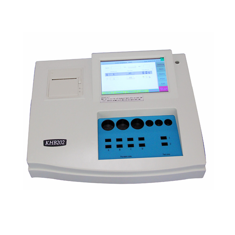 Blood Analysis System Clinical  2 or 4 Channel Blood Coagulometer Semi Auto Blood Test Machine Analyzer