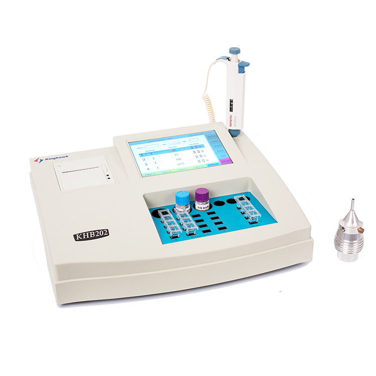 Blood Analysis System Clinical  2 or 4 Channel Blood Coagulometer Semi Auto Blood Test Machine Analyzer