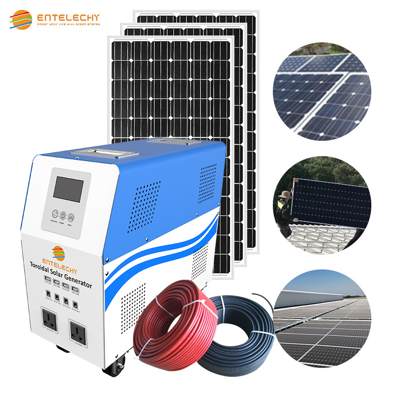 Tanfon 10kw 300w Wind Turbine 300w Solar Panel Hybrid System For Home Use