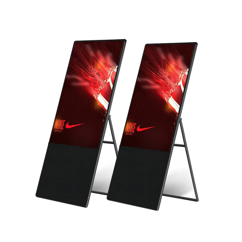 Floor standing 43 inch Advertising Poster Portable Lcd Advertising Screen Portable Lcd Advertising Screen