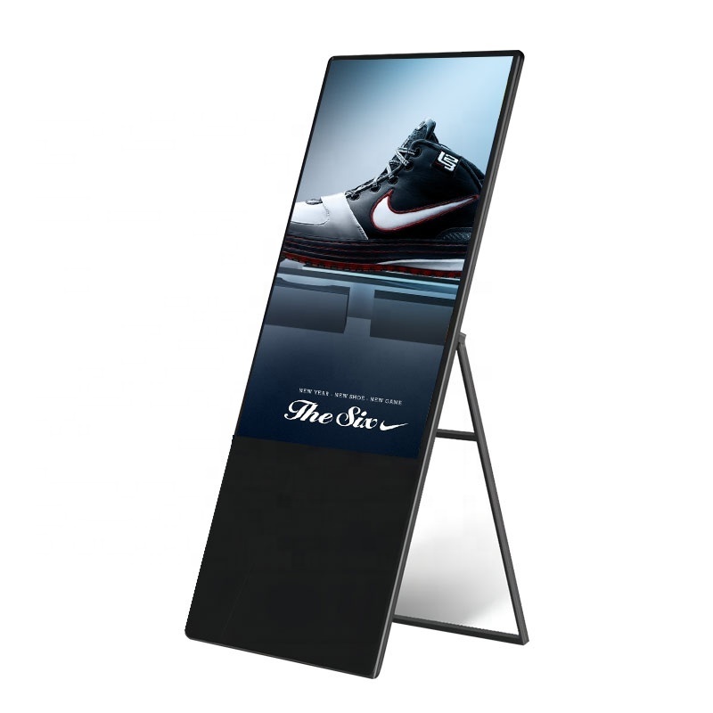 43 50 55Inch Outdoor Lcd Kiosk Poster Panel 4K Portable Lcd Display Outdoor Battery Powered Digital Signage