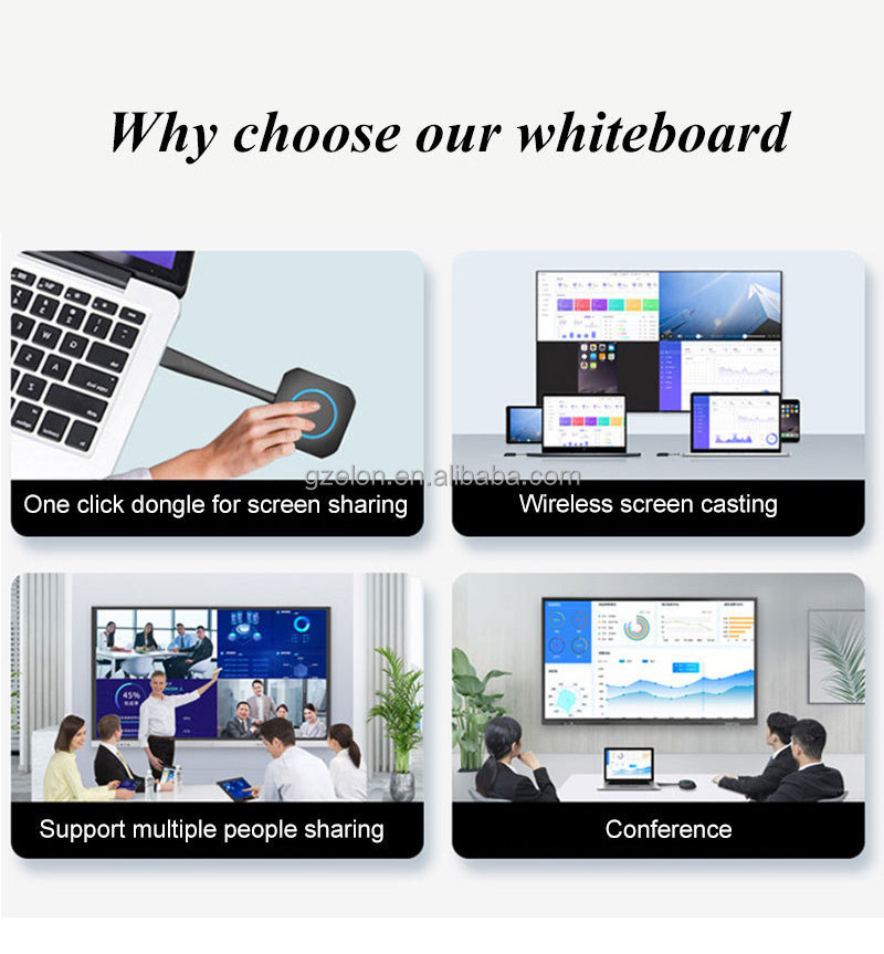 55 inch 4K HD portable Android 12 interactive smart board digital board for classroom