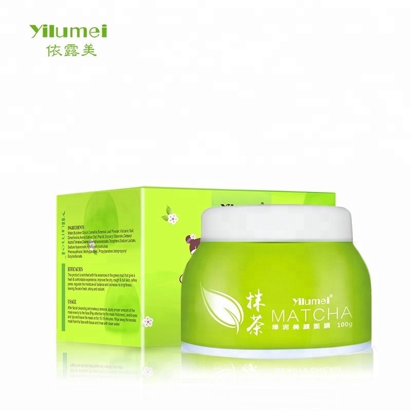 Hot Selling Matcha Clay Mask Form and Mud Mask Form,Yilumei Clay Beauty Mask