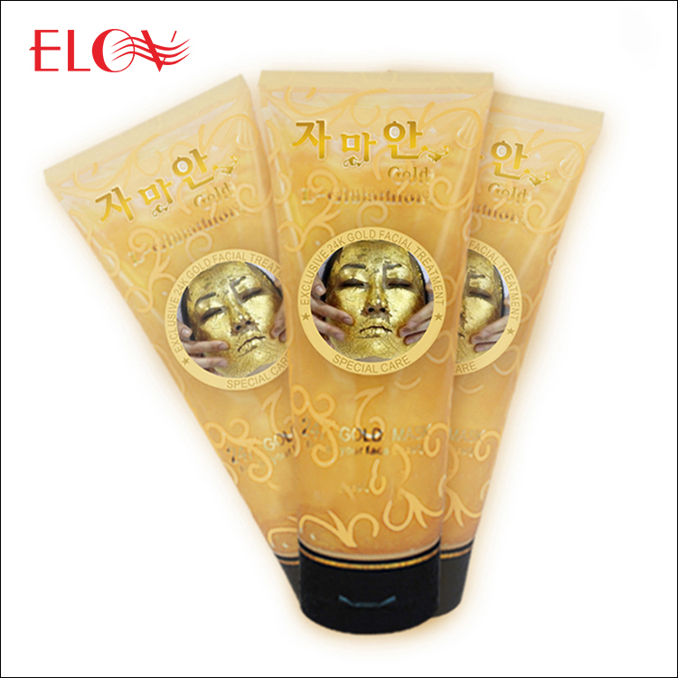 OEM Cosmetics Beauty Face Skin Care Moisturizing Golden Yellow Jelly Jey Mask Private Label 24K Gold Bio Collagen Facial Mask