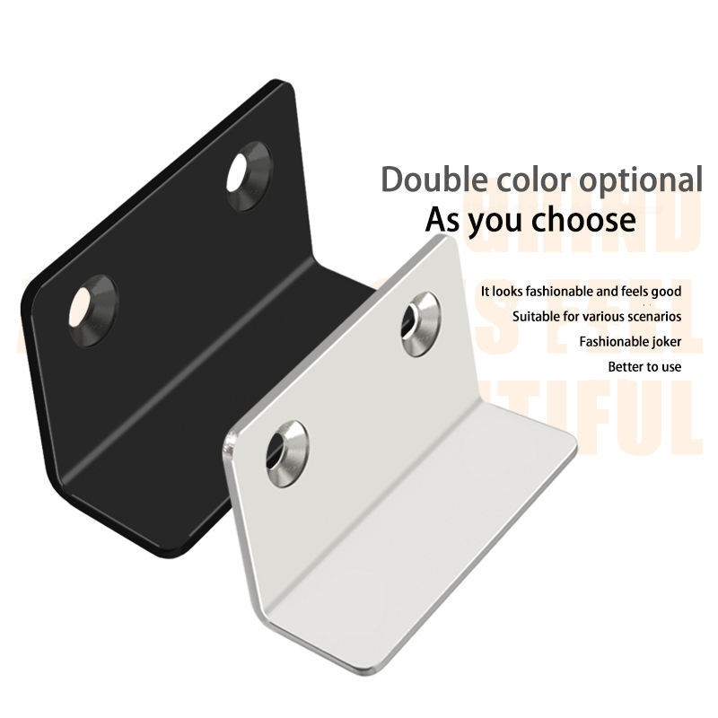 Furniture Fittings Ultra-thin  cold-rolled  Steel Strong Magnetic Door Catch L shape Door Catches