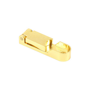 Zinc alloy  elongated  flap coat bracket Clothes rod seat with cover tube bracket Flange seat hardware accessories