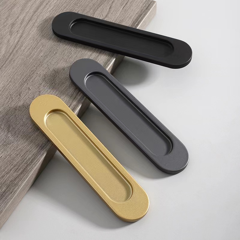 Simple Design Gold Color Self adhesive Sliding Door Handle