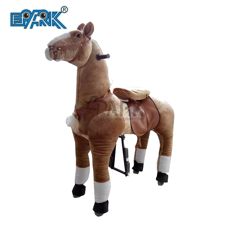 Large Mechanical Rocking Horse Toy Ride On Plush Horse For Children 6 Years To Adult