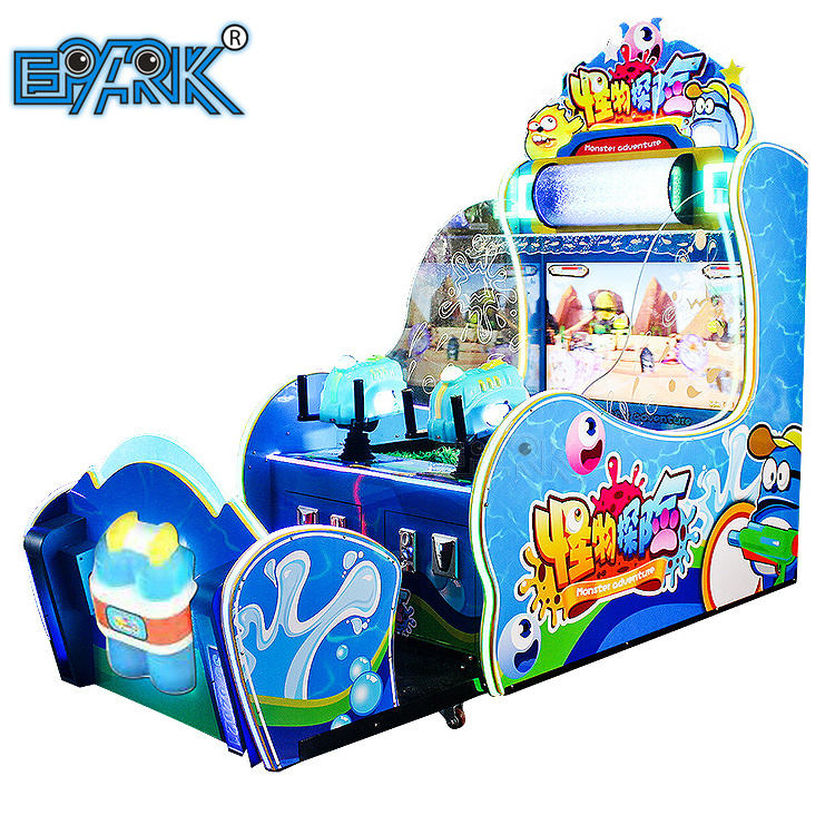 Cheap Indoor Amusement Redemption Tickets Electronic Coin Operated Kids Water Shooting Arcade Game Machine