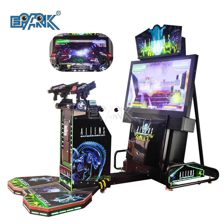 Indoor Amusement Park Adults Arcade Games Coin Operated Aliens Indoor Shooting Game Machine