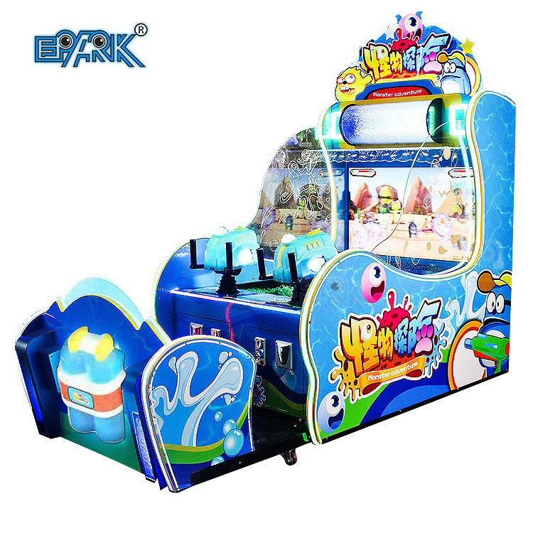 Cheap Indoor Amusement Redemption Tickets Electronic Coin Operated Kids Water Shooting Arcade Game Machine