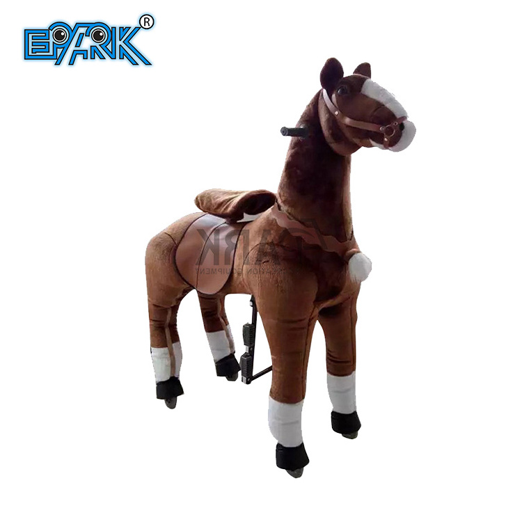 Large Mechanical Rocking Horse Toy Ride On Plush Horse For Children 6 Years To Adult