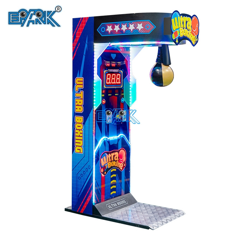 Indoor Sport Game Hit Target Coin Operated Electronic Boxing Machine Arcade Metal Boxing Game Machine