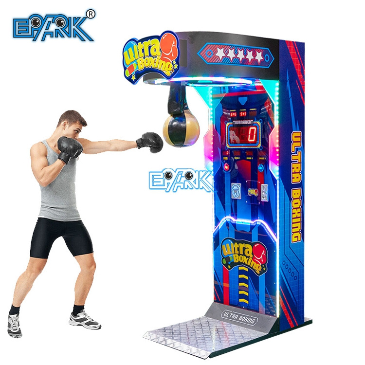 Indoor Sport Game Hit Target Coin Operated Electronic Boxing Machine Arcade Metal Boxing Game Machine