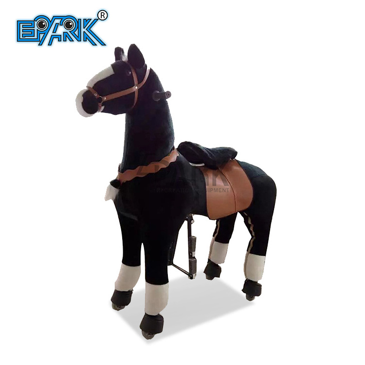 Large Mechanical Rocking Horse Toy Ride On Plush Horse For Children 6 Years To Adult