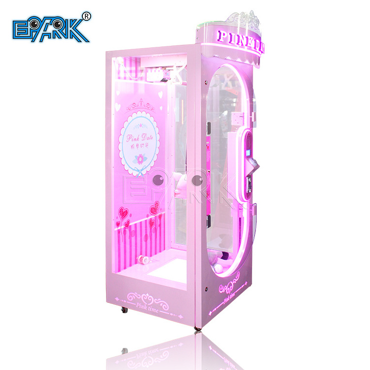 Arcade Claw Machine Hot Sale Pink Date Cut Prize Plush Toys Vending Machine For Sale