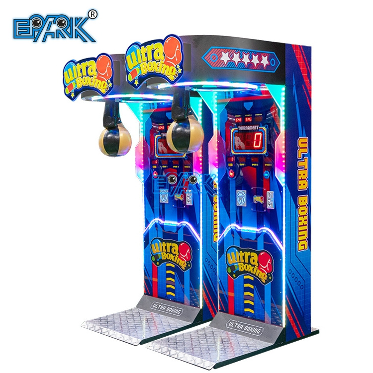 Indoor Sport Game Hit Target Coin Operated Electronic Boxing Machine Arcade Metal Boxing Game Machine