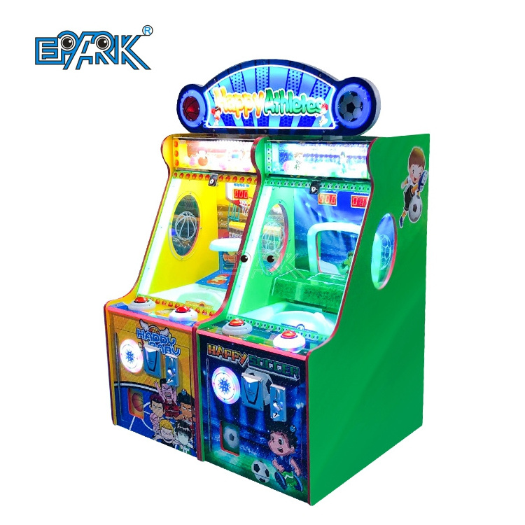 Kids Indoor Lottery Games Machine Amusement Arcade Game Machines Happy Athletes Token Coin Pusher