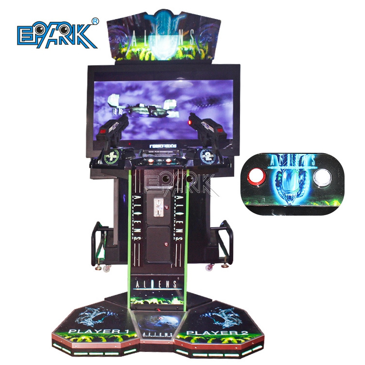 Indoor Amusement Park Adults Arcade Games Coin Operated Aliens Indoor Shooting Game Machine