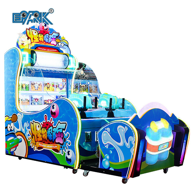 Cheap Indoor Amusement Redemption Tickets Electronic Coin Operated Kids Water Shooting Arcade Game Machine