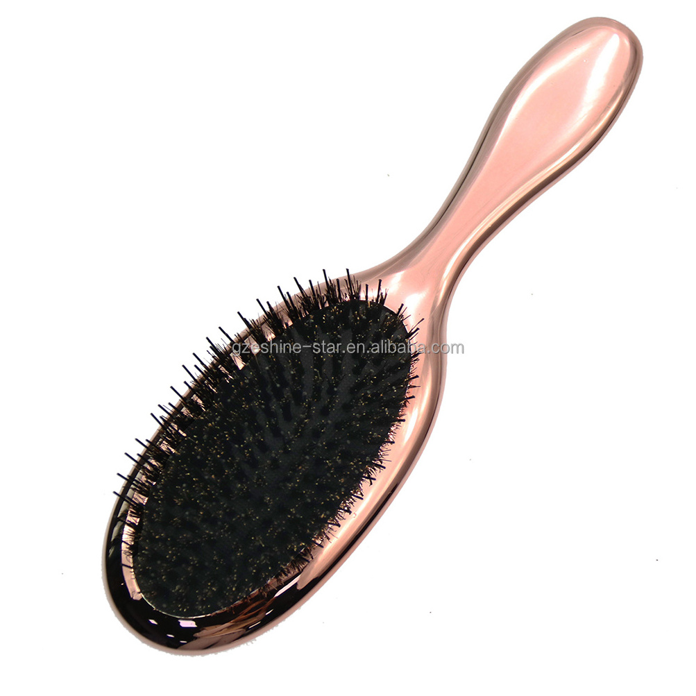 Paddle Hair Extension Brush Massage Hair Brush Detangle Natural Bristle Cushion Nylon Wig Brush Comb