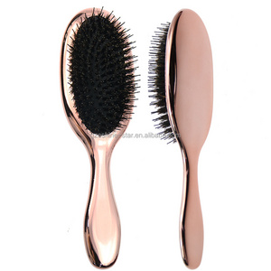 Paddle Hair Extension Brush Massage Hair Brush Detangle Natural Bristle Cushion Nylon Wig Brush Comb