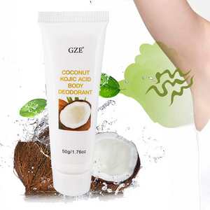 GZE Coconut & Kojic Acid Body Lotion for Brightening Underarm, Odor Control Whole Body Deodorant, Full Body & Private Parts