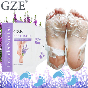 GZE FOOT MASK Exfoliator Peel Off Calluses Dead Skin Callus Remover Baby Soft Smooth Touch Dry Cracked Feet Peeling Exfoliating