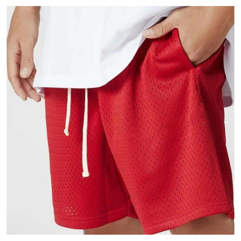 summer essentialsed beach board elastic waist shorts custom designer gym mesh sweat running men shorts