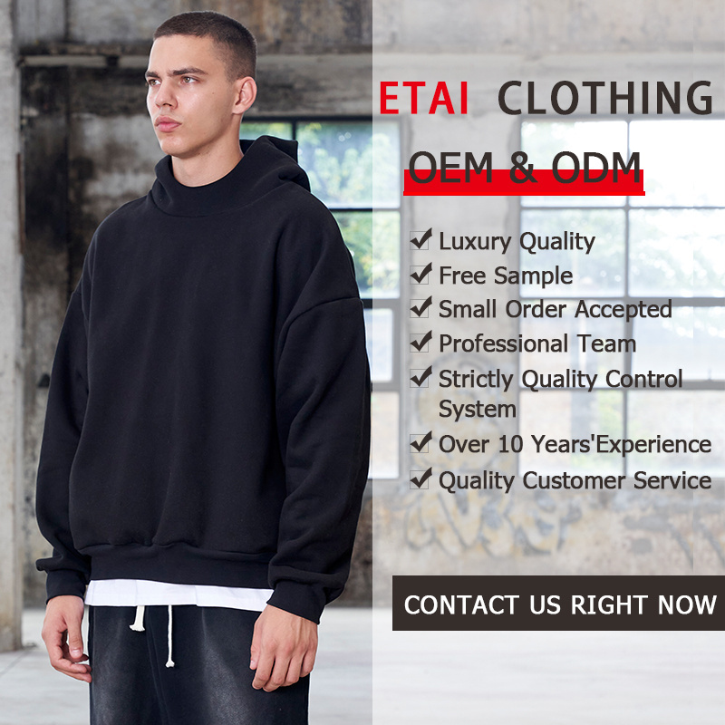 clothing manufacturers custom quality cropped boxy fit hoodie men heavyweight oversized hoodies