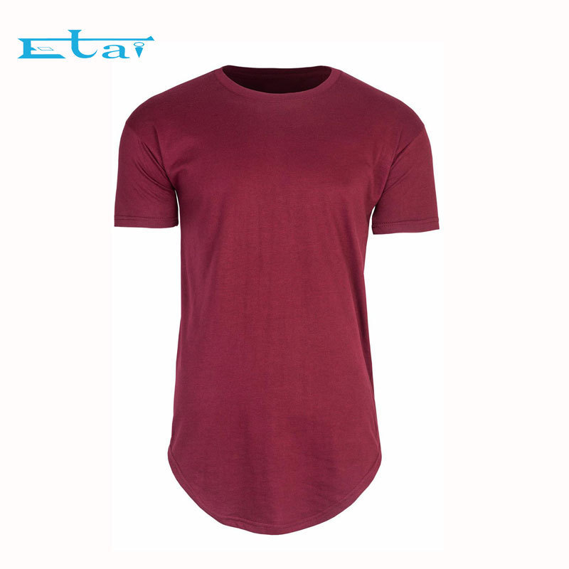 Custom Short Sleeve Cotton Shirt round Bottom Hem Sport T Shirt For Men