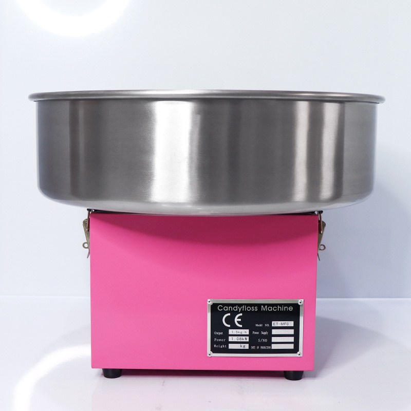 New automatic cotton candy machine commercial and professional for making candy floss with 520mm stainless steel bowl