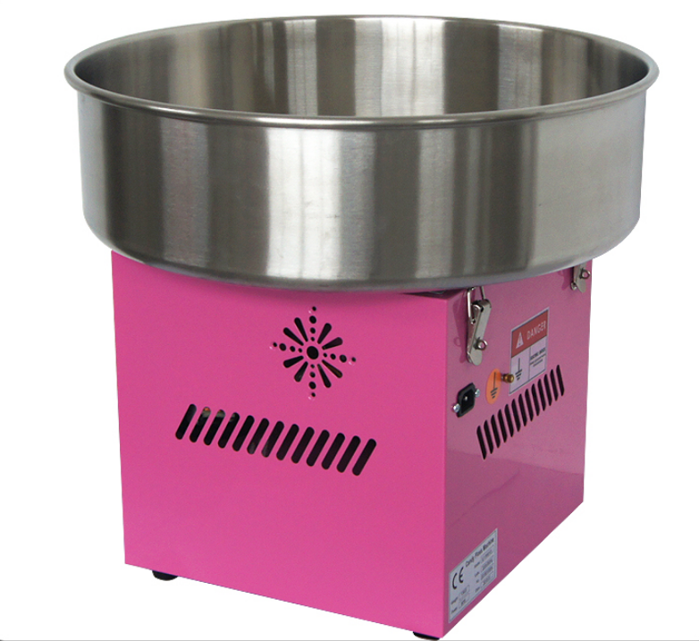 Gas sugar candy floss machine commercial cotton candy maker for party with stainless steel bowl