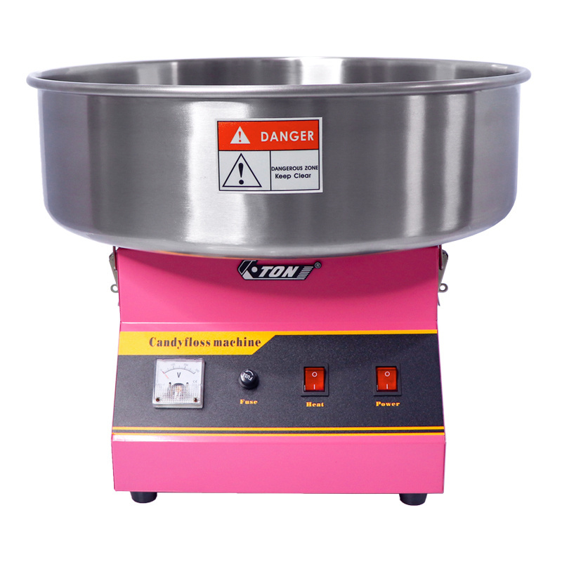 New automatic cotton candy machine commercial and professional for making candy floss with 520mm stainless steel bowl