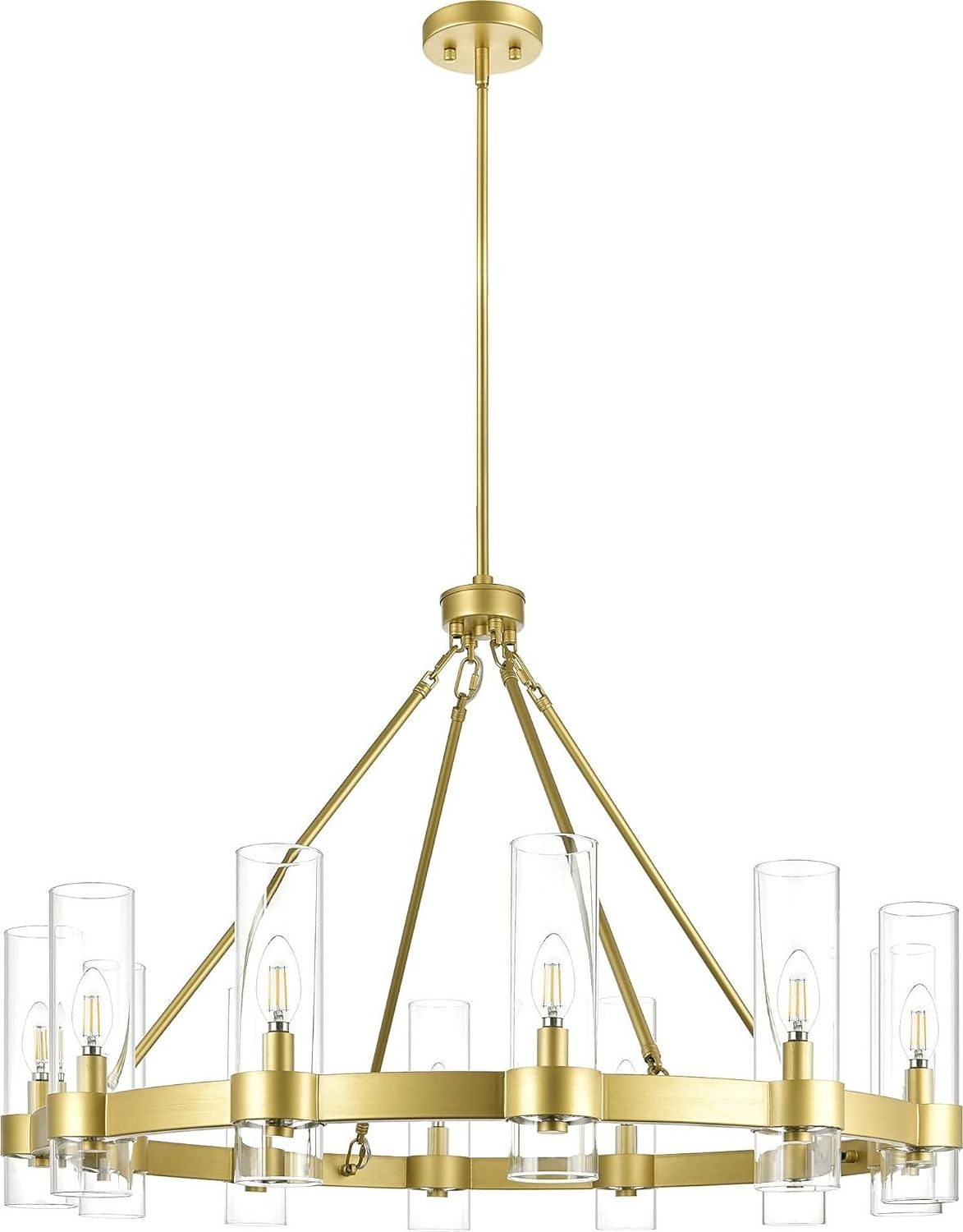 Modern chandelier ceiling light farmhouse glass chandelier light living room chandeliers