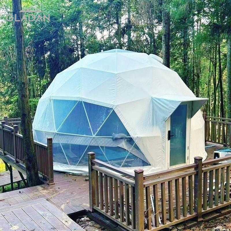 6m Sunroom Geodesic House Domo Outdoor Glamping Transparent Dome Igloo Tent PC Dome Resort