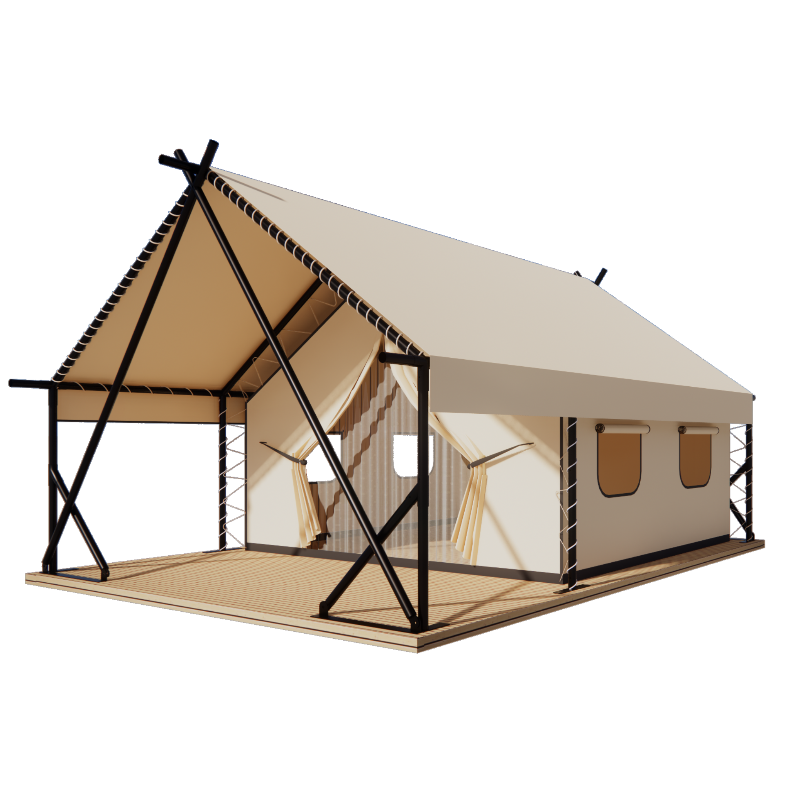 Luxury African Winter Frame Waterproof Glamping With Bathroom Lodge Hotel Safari Tent For Sale