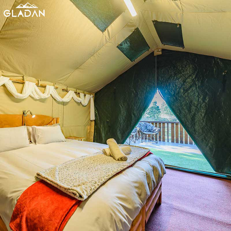 GLADAN lodge tent manufacturers high quality luxury glamping canvas safari glamping tent