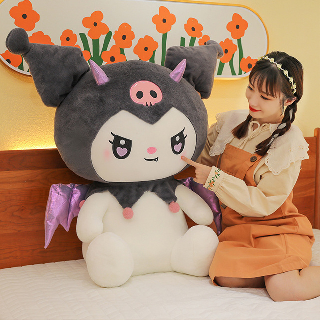 40/50/60/100cm sanrio figure kuromi melody blackpink kawaii plushie toys dolls custom super soft baby plushy toy for kids gifts