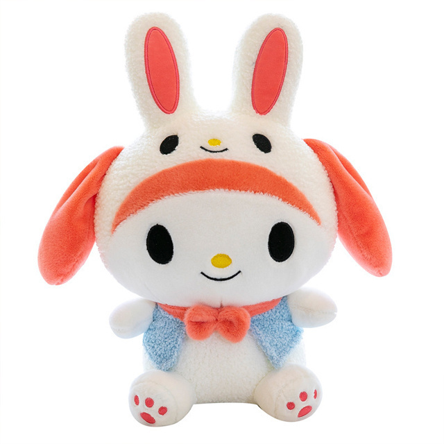 30/40/60/70/95cm kawaii sanrio my melody rabbit plushie toys dolls custom cute anime super soft plushy toys for kids