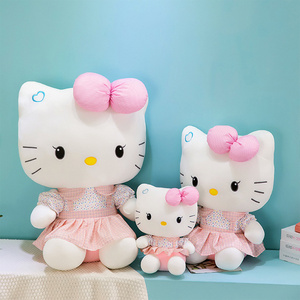 35-75cm wholesale gothic  sanrio hello KT cat plushie toys dolls figure toys custom anime  super soft plush toys for kids