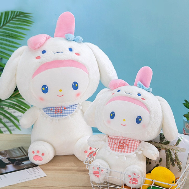 35/50/65/80cm kawaii sanrio my melody cinnamoroll dog rabbit plushie toy dolls custom cute anime super soft plushy toys for kids