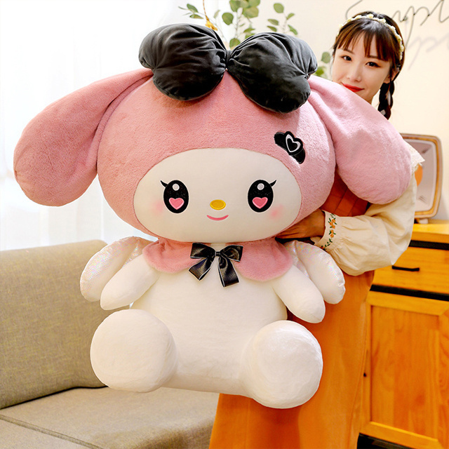 40/50/60/100cm sanrio figure kuromi melody blackpink kawaii plushie toys dolls custom super soft baby plushy toy for kids gifts